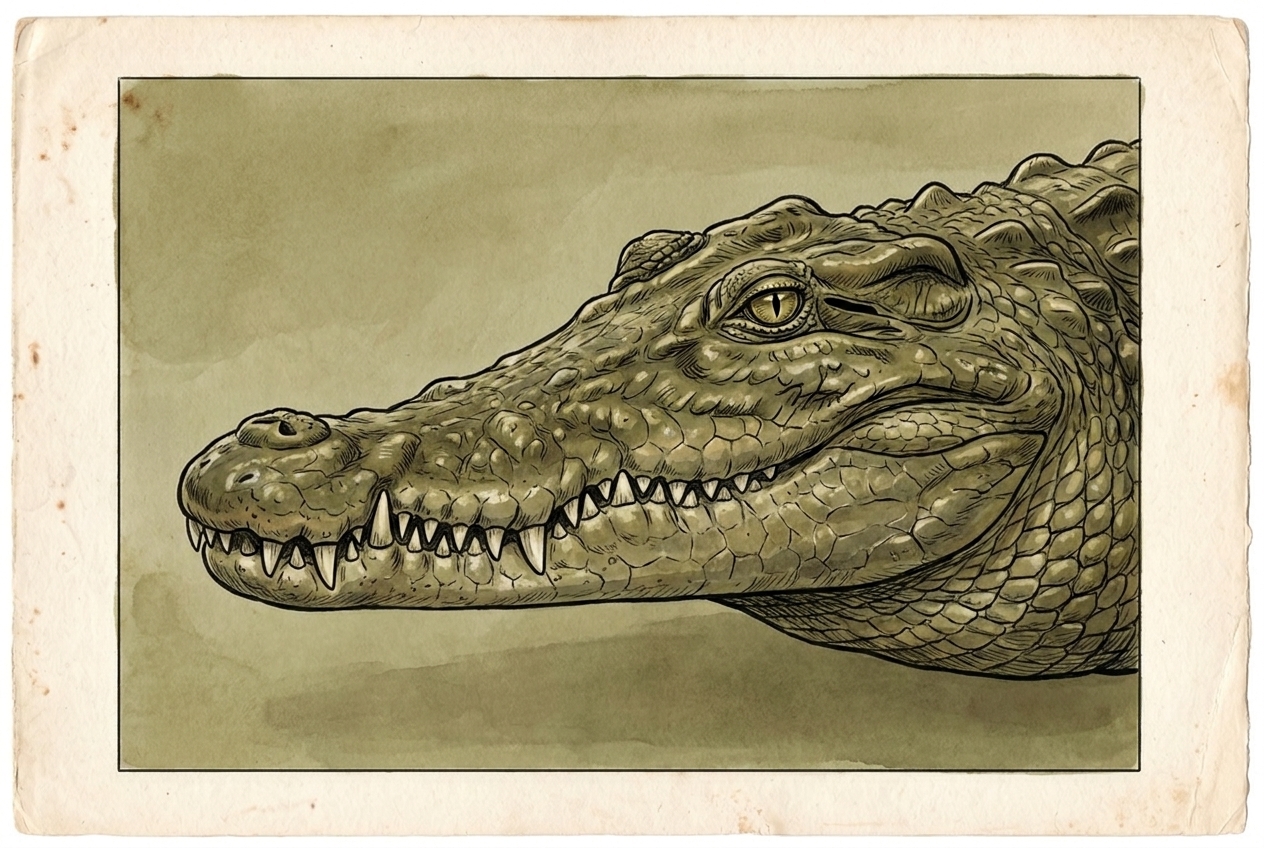 The Nile crocodile.