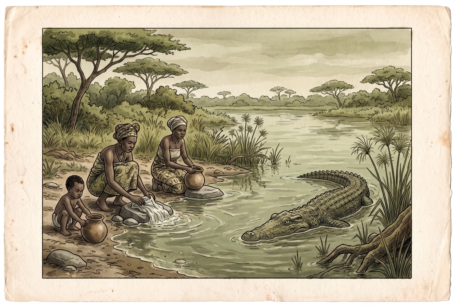 Everyday life at the water's edge, and the danger beneath it.