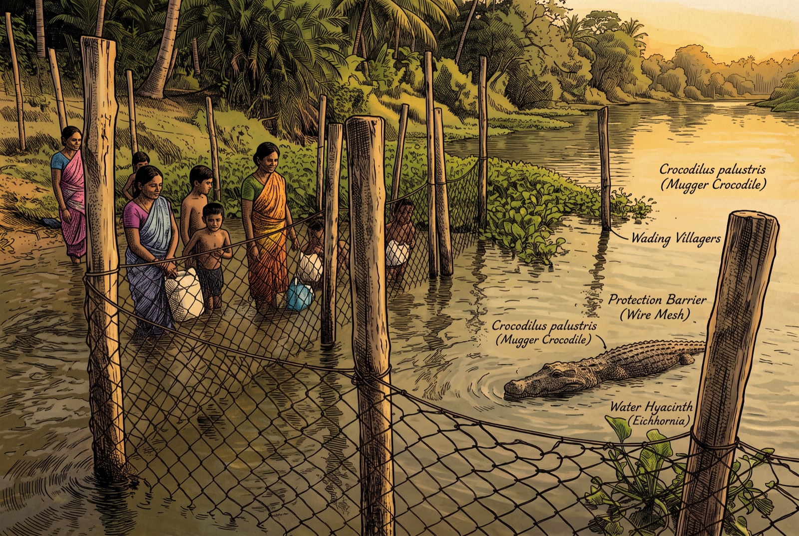 A barrier, not a cull. The exclusion-enclosure model.