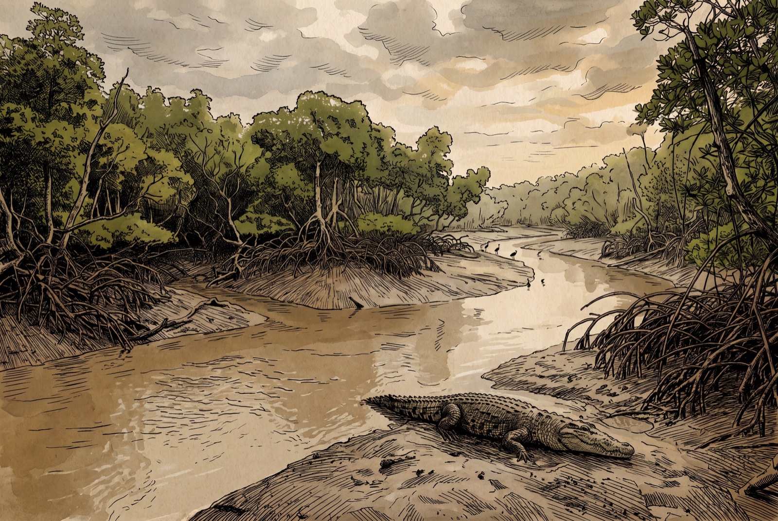 Where the range runs out: a wild mangrove estuary.