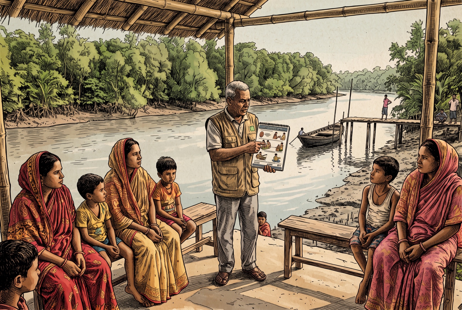 Education beside a living river.