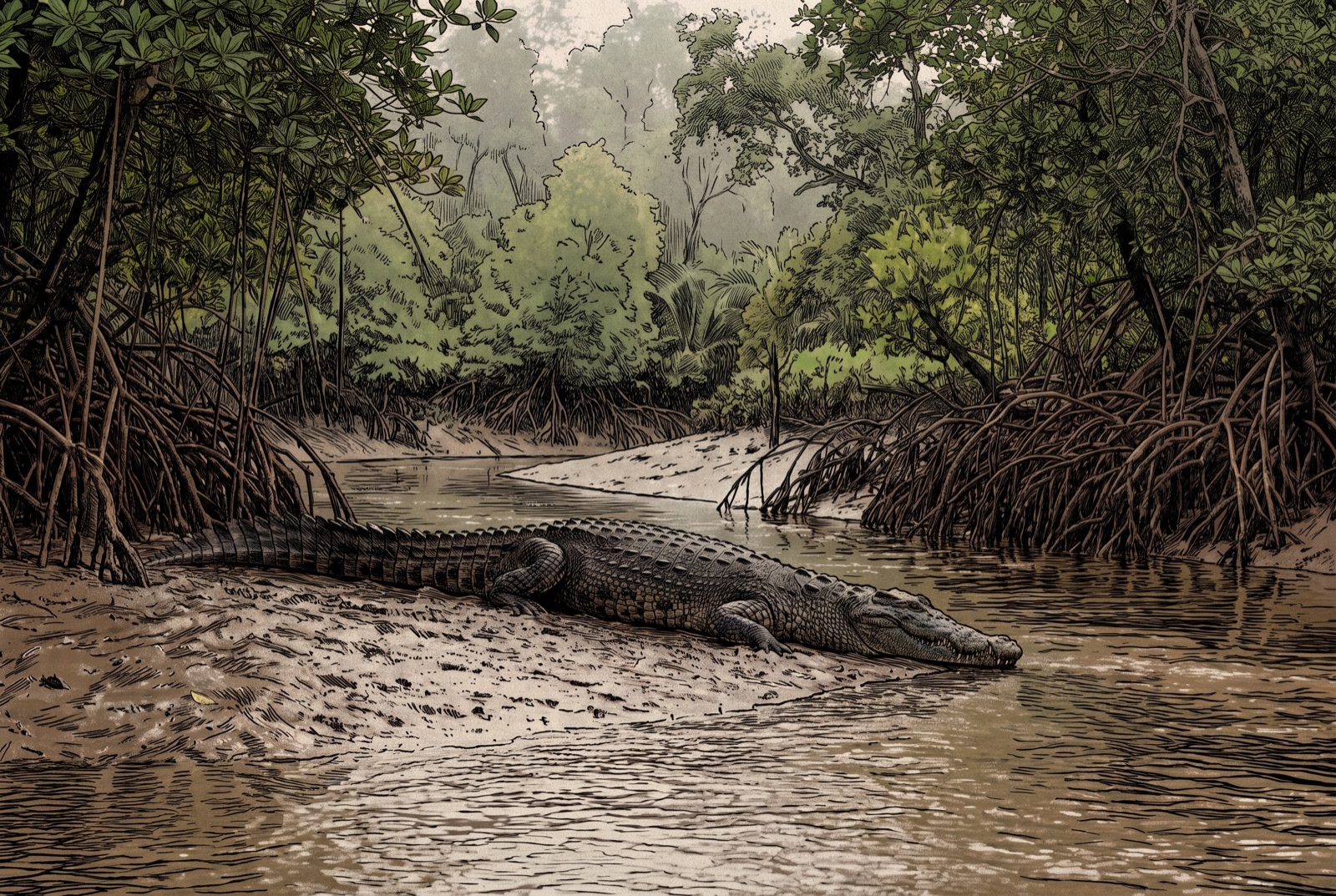 Bhitarkanika, India's saltwater-crocodile stronghold.